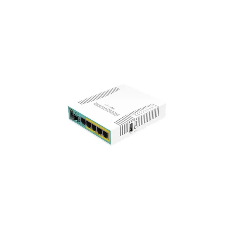 Mikrotik Wired Ethernet Router RB960PGS, hEX PoE, CPU 800MHz, 128MB RAM, 16MB, 1xSFP, 5xGigabit LAN, 1xUSB, Power Output On