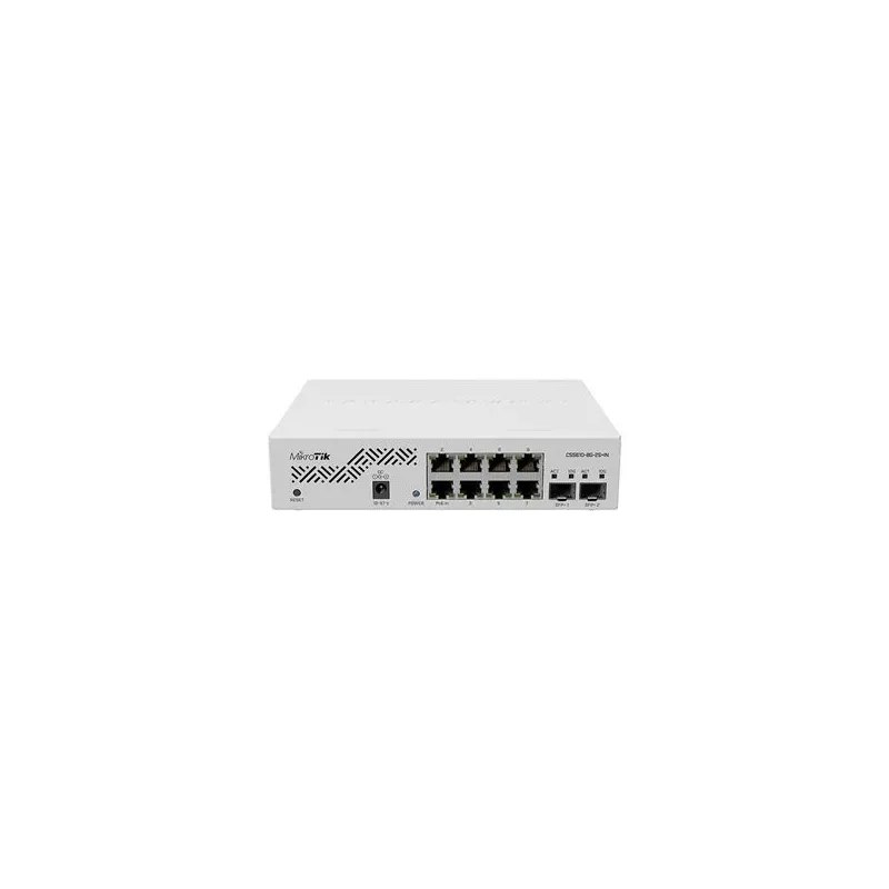 Switch-MIKROTIK-CSS610-8G-2S+IN-Desktop-pedestal-8x10Base-T - 100Base-TX - 1000Base-T-2xSFP+-CSS610-8G-2S+IN