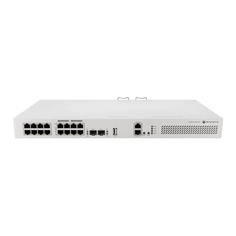 Switch-MIKROTIK-CRS418-8P-8G-2S+RM-Type L3-PoE ports 8-150 Watts-CRS418-8P-8G-2S+RM