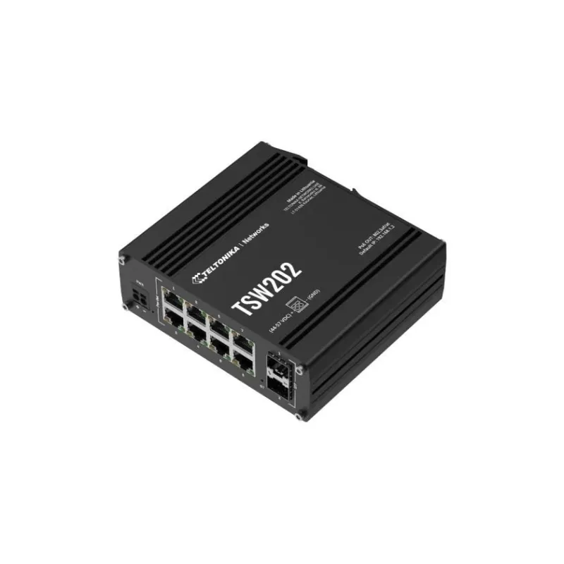 Teltonika Switch, 8 ports - TSW202 - L2 managed - Wall-mountable - SFP ports quantity 2