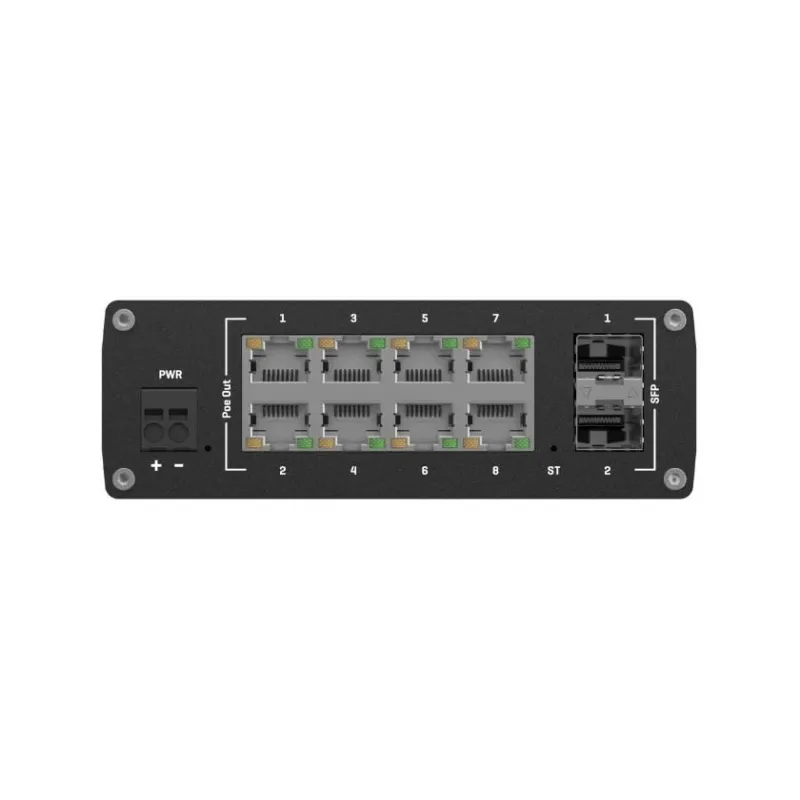 Teltonika Switch, 8 ports - TSW202 - L2 managed - Wall-mountable - SFP ports quantity 2