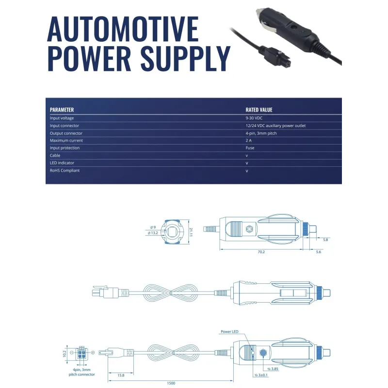 Net switch acc power supply-automotive pr2am20m teltonika