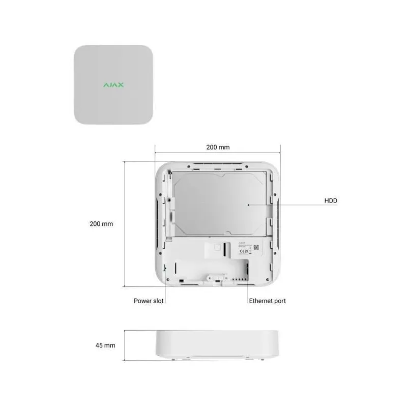 Net video recorder 8ch-white 70936 ajax