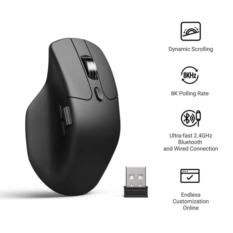 Mouse usb optical wrl m6-black m6s-a23 keychron