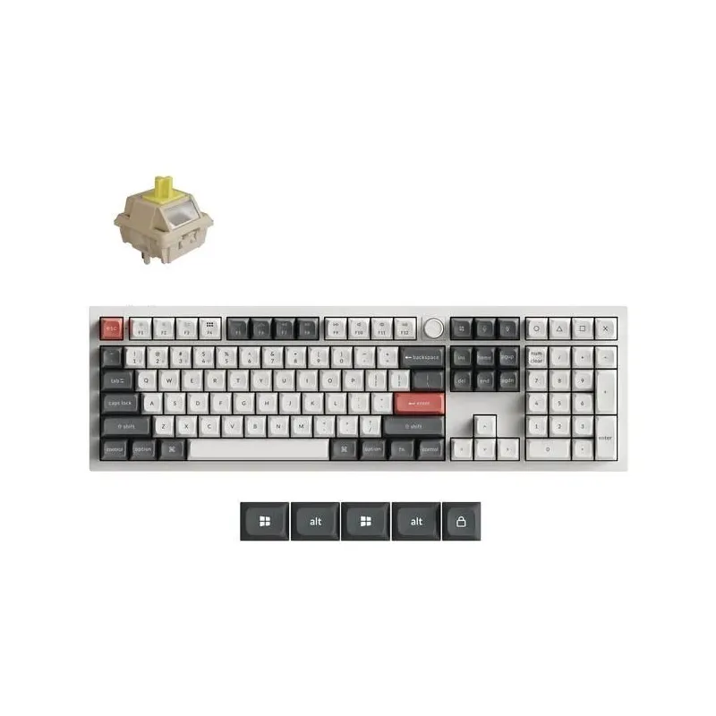 Keyboard wrl q6 ultra-white q6u-p4 keychron