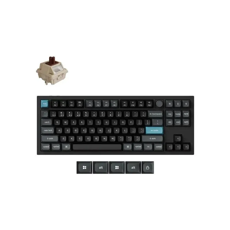 Keyboard wrl q3 ultra-black q3u-m3 keychron
