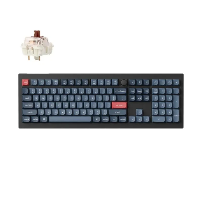 Keyboard wrl v6 max-carbon black v6m-d3 keychron