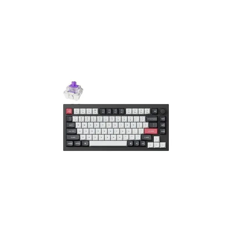 Keyboard wrl q1 he rgb-carbon black q1h-m1 keychron