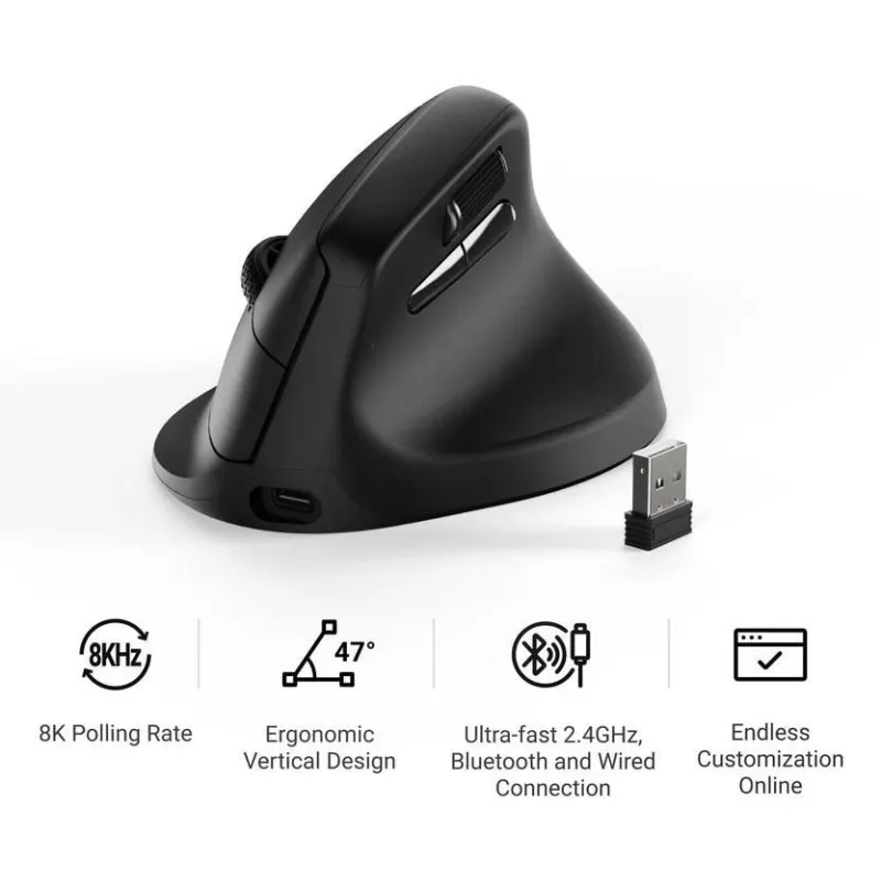 Mouse usb optical wrl m5-black m5-a23 keychron