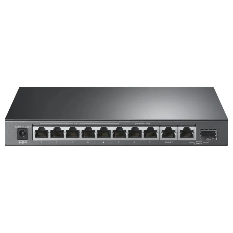 Switch-TP-LINK-TL-SG1210PP-9x10Base-T - 100Base-TX - 1000Base-T-1x10-100-1000BASE-T-SFP combo-PoE+ ports 6-TL-SG1210PP