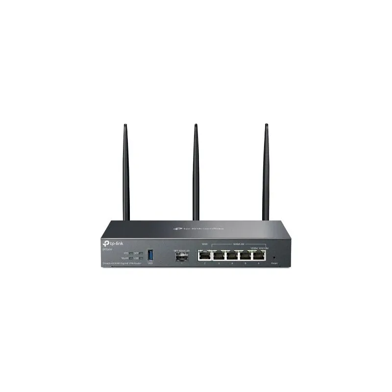 Wireless Router-TP-LINK-Omada AX3000 Gigabit VPN Router-Data speed 3000 Mbit-s-Ethernet WAN Yes-WAN connection type SFP-Ethernet