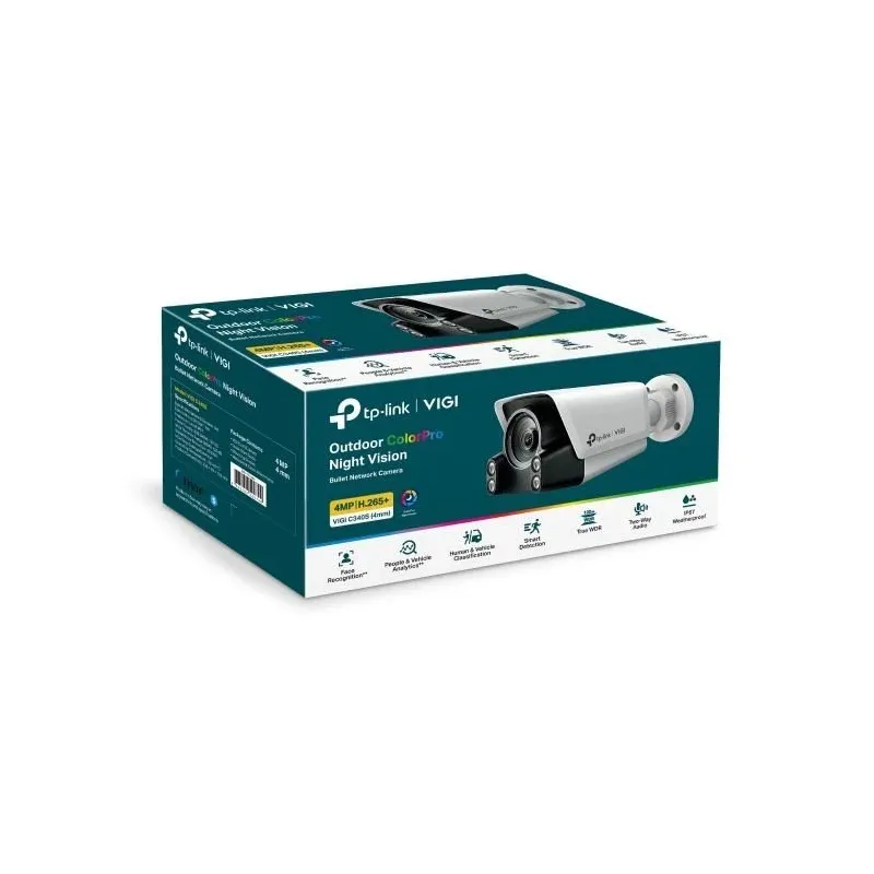Net camera bullet h.265+ 4mp-vigi c340s,4mm, tp-link