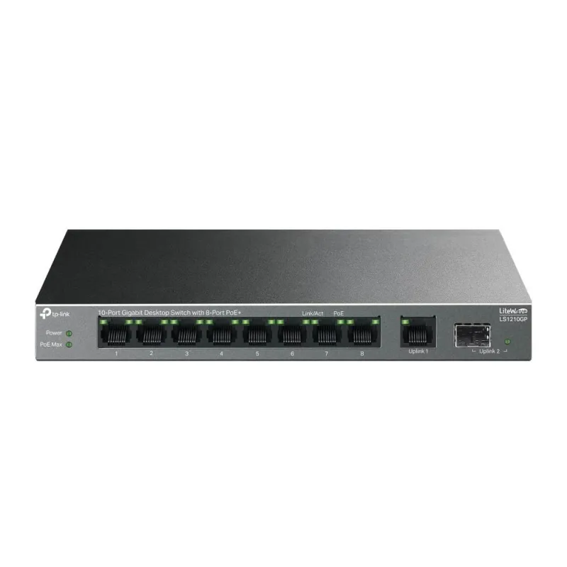 Switch-TP-LINK-LS1210GP-PoE+ ports 8-LS1210GP