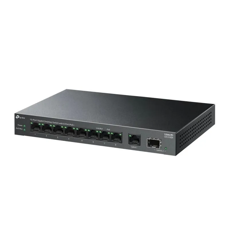 Switch-TP-LINK-LS1210GP-PoE+ ports 8-LS1210GP