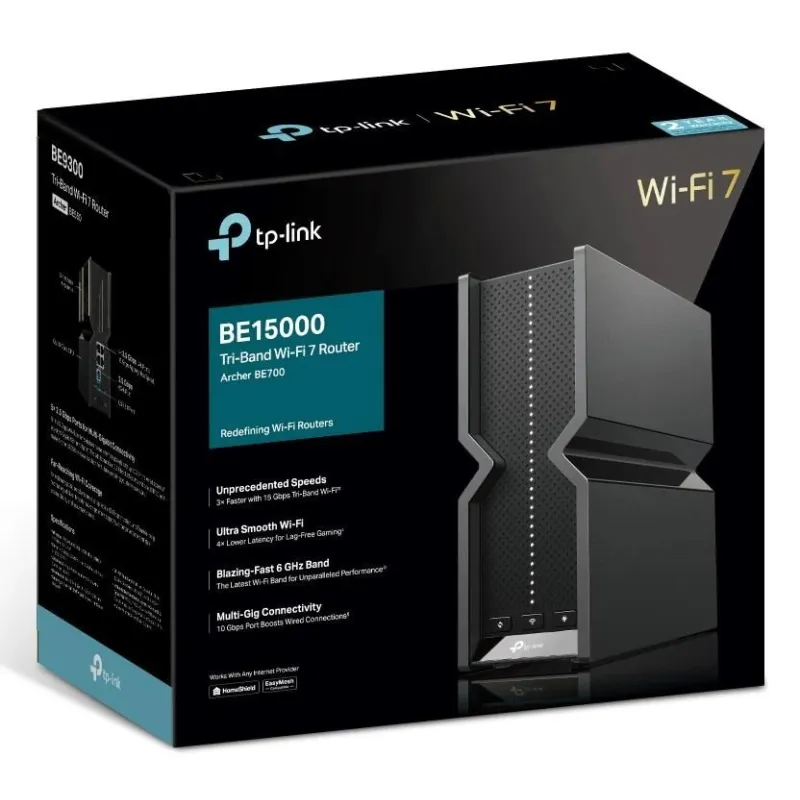 Wireless Router-TP-LINK-Wireless Router-1500 Mbps-Mesh-Number of antennas 6-ARCHERBE700