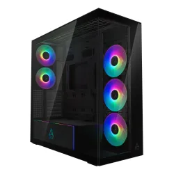 Case-ARCTIC-EATX-Black-Midi Tower-PC-Xtender ,Mirror Black,-ACPCC00018A