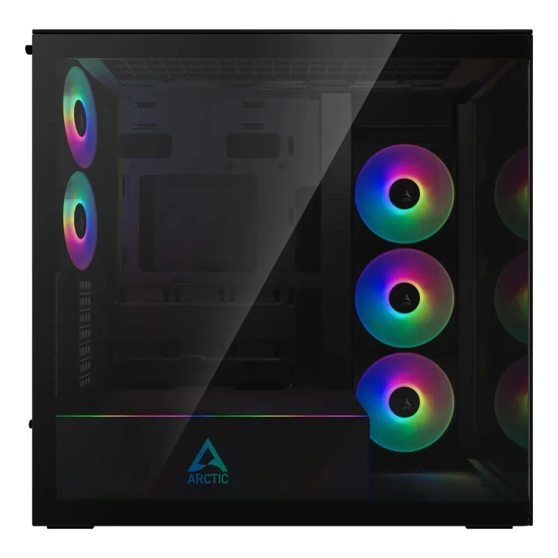 Case-ARCTIC-EATX-Black-Midi Tower-PC-Xtender ,Mirror Black,-ACPCC00018A