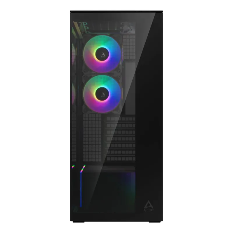 Case-ARCTIC-EATX-Black-Midi Tower-PC-Xtender ,Mirror Black,-ACPCC00018A