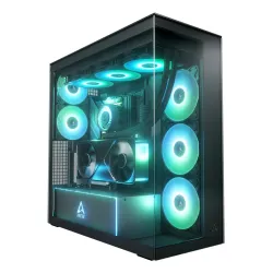 Case-ARCTIC-EATX-Black-Midi Tower-PC-Xtender VG ,Mirror Black,-ACPCC00019A