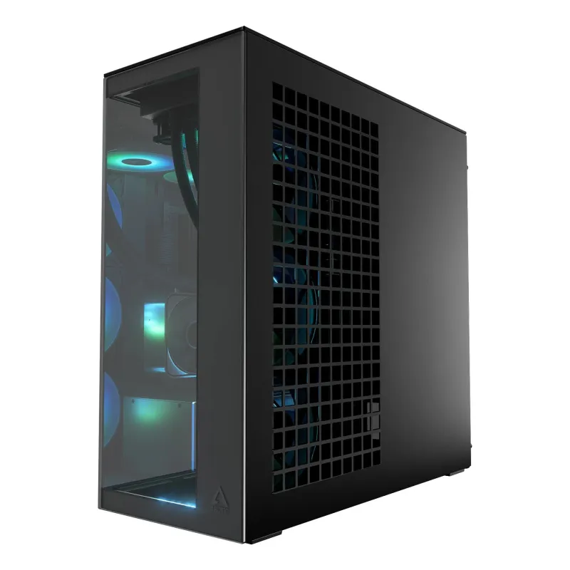 Case-ARCTIC-EATX-Black-Midi Tower-PC-Xtender VG ,Mirror Black,-ACPCC00019A
