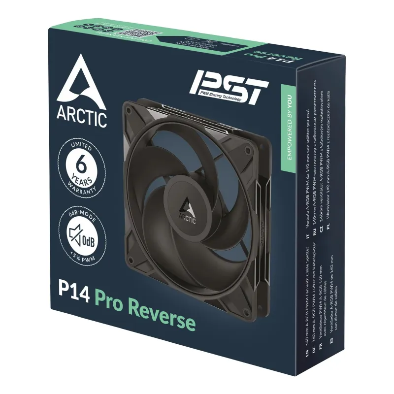 Case fan 140mm p14 pro reverse-3p acfan00330a arctic