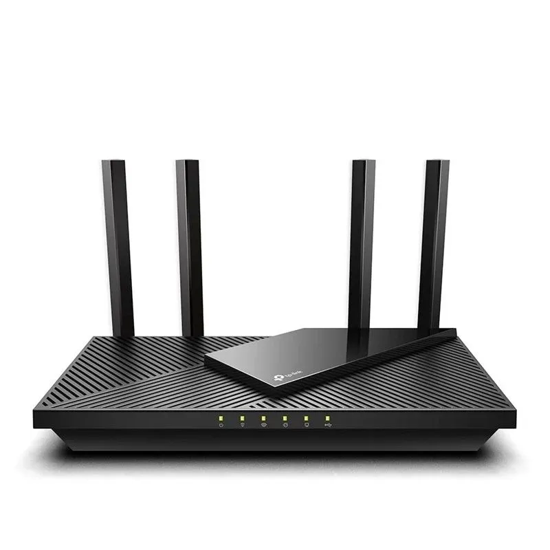 Wireless Router-TP-LINK-Wireless Router-3000 Mbps-Wi-Fi 6-USB 3.0-1 WAN-4x10-100-1000M-Number of antennas 4-ARCHERAX55