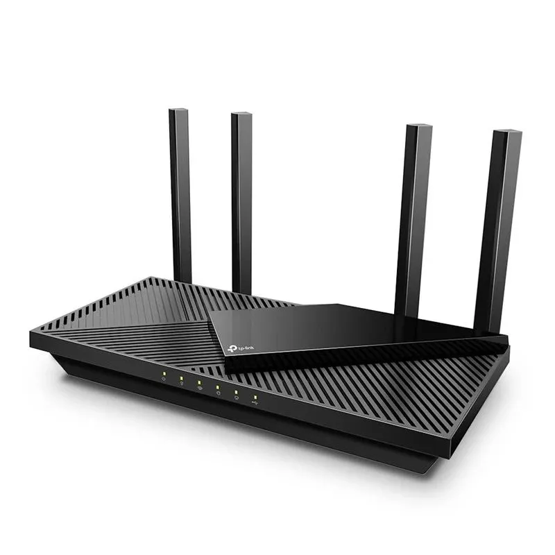 Wireless Router-TP-LINK-Wireless Router-3000 Mbps-Wi-Fi 6-USB 3.0-1 WAN-4x10-100-1000M-Number of antennas 4-ARCHERAX55