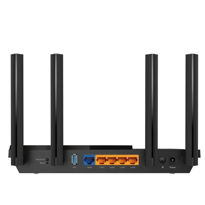 Wireless Router-TP-LINK-Wireless Router-3000 Mbps-Wi-Fi 6-USB 3.0-1 WAN-4x10-100-1000M-Number of antennas 4-ARCHERAX55