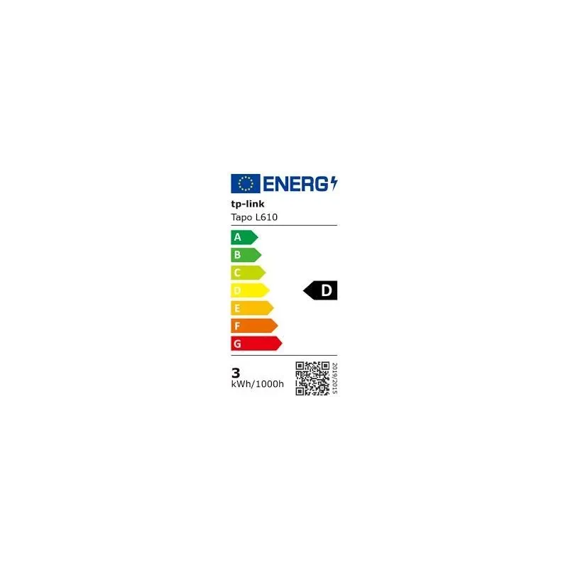 Smart Light Bulb-TP-LINK-Power consumption 2.9 Watts-Luminous flux 350 Lumen-2700 K-Beam angle 40 degrees-TAPOL610