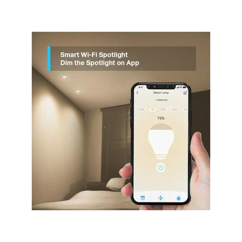 Smart Light Bulb-TP-LINK-Power consumption 2.9 Watts-Luminous flux 350 Lumen-2700 K-Beam angle 40 degrees-TAPOL610