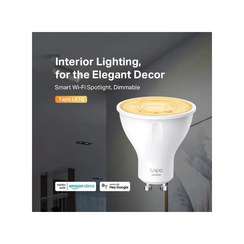 Smart Light Bulb-TP-LINK-Power consumption 2.9 Watts-Luminous flux 350 Lumen-2700 K-Beam angle 40 degrees-TAPOL610