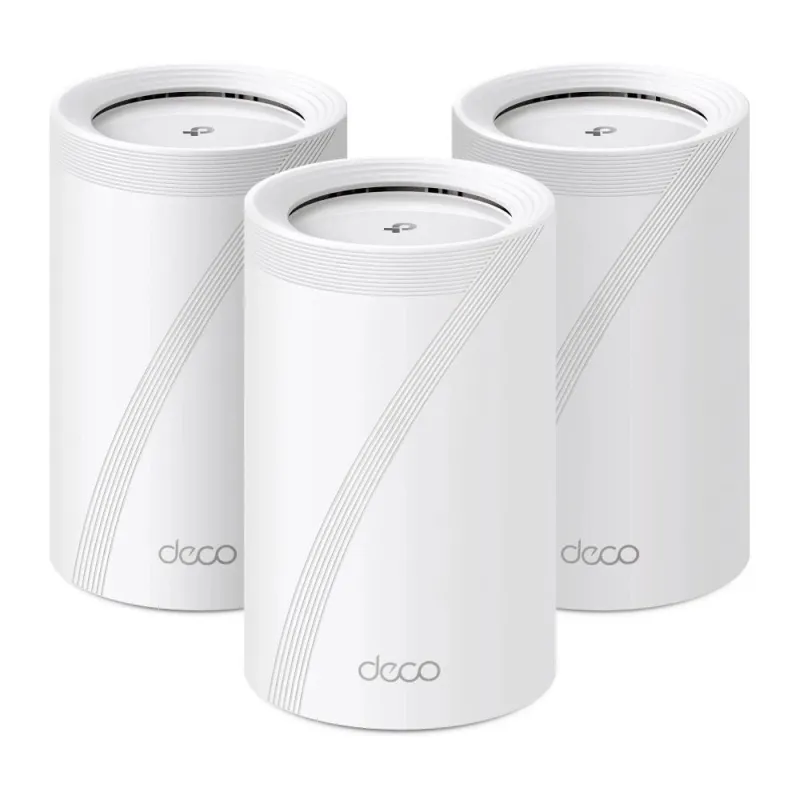Wireless Router-TP-LINK-Wireless Access Point - Router-3-pack-9300 Mbps-Mesh-Wi-Fi 7-USB 3.0-4x2.5GbE-LAN \\ WAN ports 4-Number