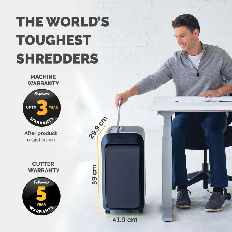 Shredder powershred lx220-black 5502601 fellowes