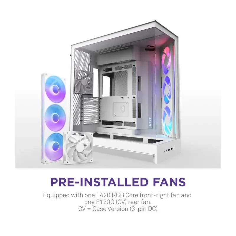 Case-NZXT-ATX-micro ATX-Mini-ITX-EATX-White-Midi Tower-PC-CM-H92FW-R1