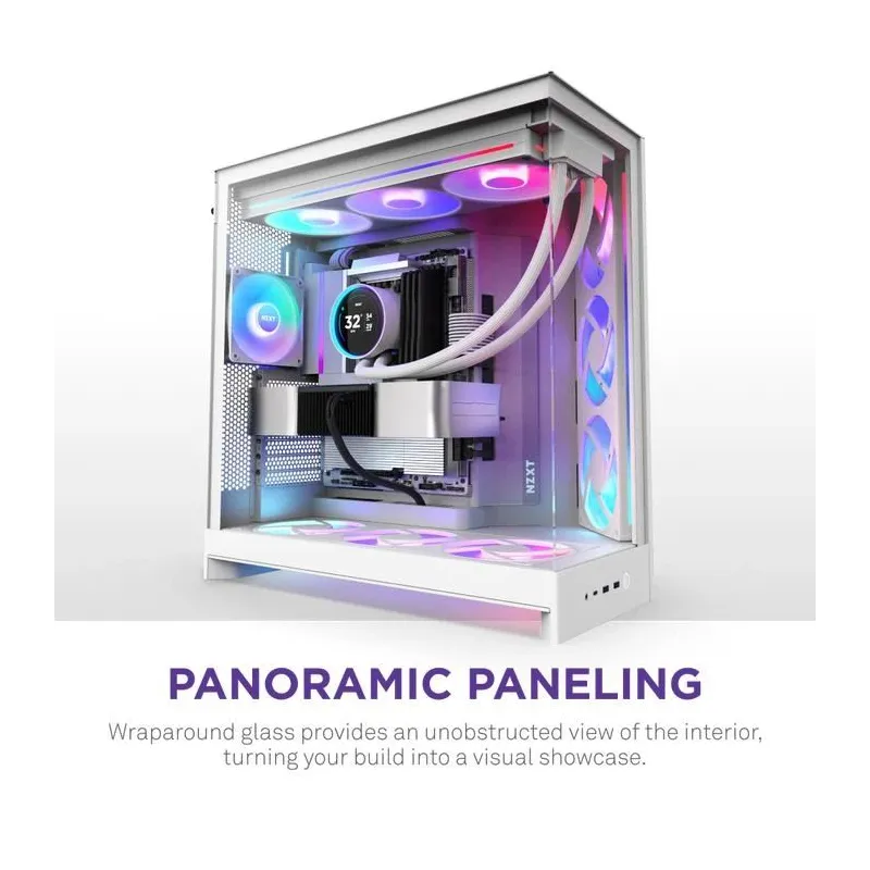 Case-NZXT-ATX-micro ATX-Mini-ITX-EATX-White-Midi Tower-PC-CM-H92FW-R1