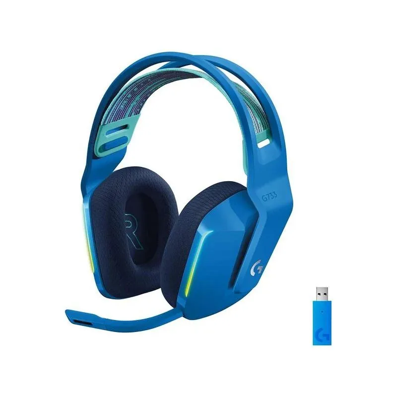 Žaidimų ausinės g733 wrl-mėlyna 981-000943 logitech