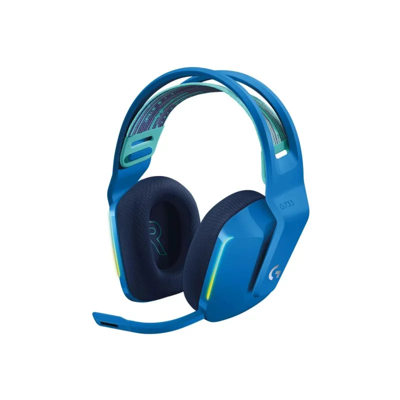 Žaidimų ausinės g733 wrl-mėlyna 981-000943 logitech