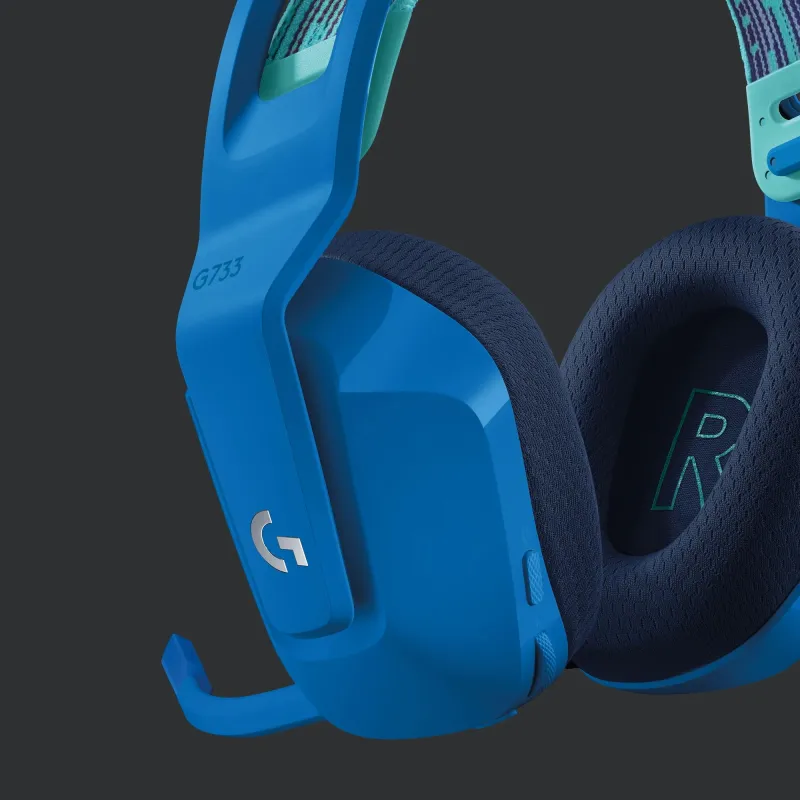 Žaidimų ausinės g733 wrl-mėlyna 981-000943 logitech