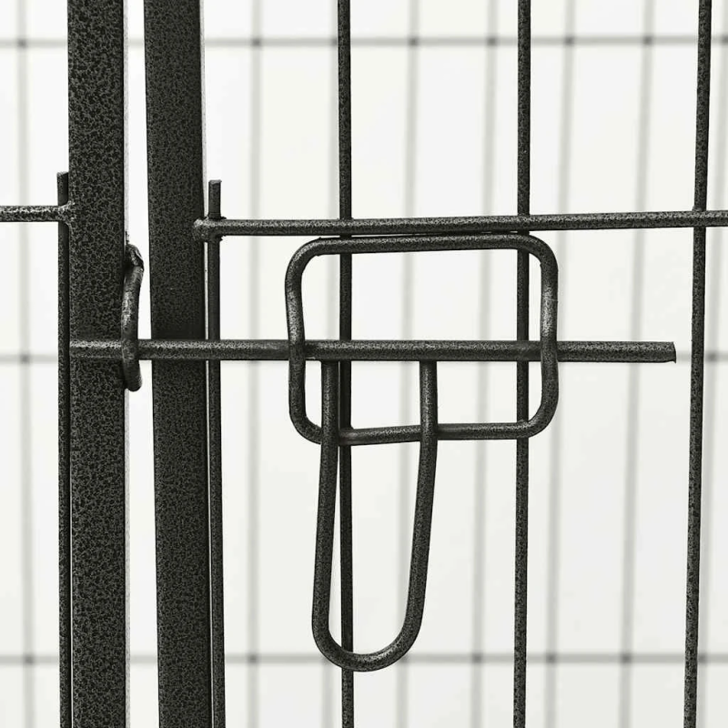 vidaXL nožogojums kucēniem, 91,5x59x61 cm, tērauds