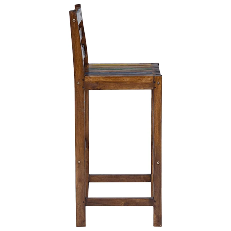 vidaXL bāra krēsli, 2 gab., pārstrādāts masīvkoks