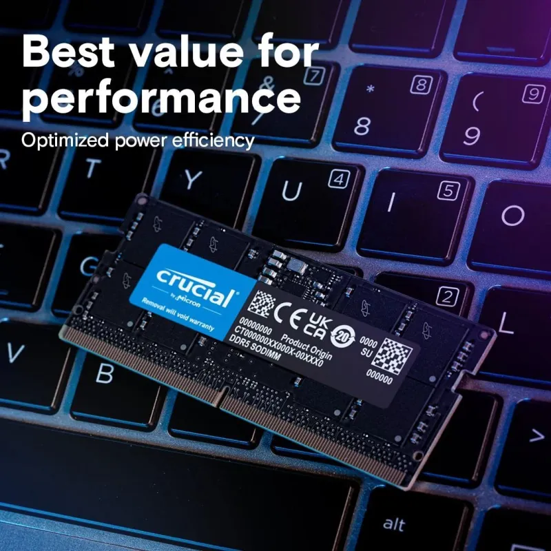 Nb memory 64gb ddr5-5600-so ct64g56c46s5 crucial