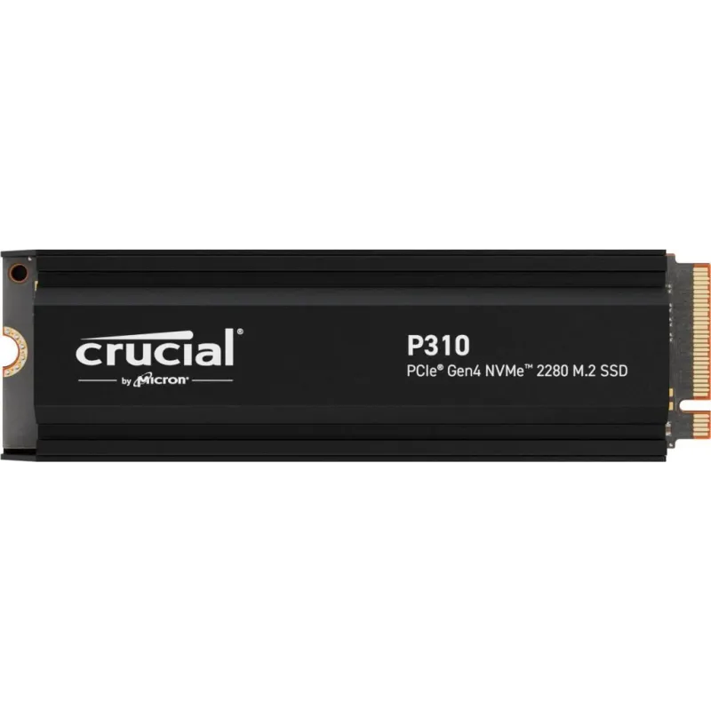 SSD-CRUCIAL-P310-1TB-M.2-PCIe Gen4-NVMe-3D NAND-Write speed 6000 MBytes-sec-Read speed 7100 MBytes-sec-TBW 220 TB-CT1000P310SSD5