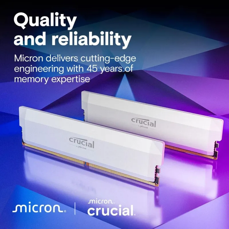 Memory dimm 64gb ddr5-6000 k2-pro oc cp2k32g60c40u5w crucial
