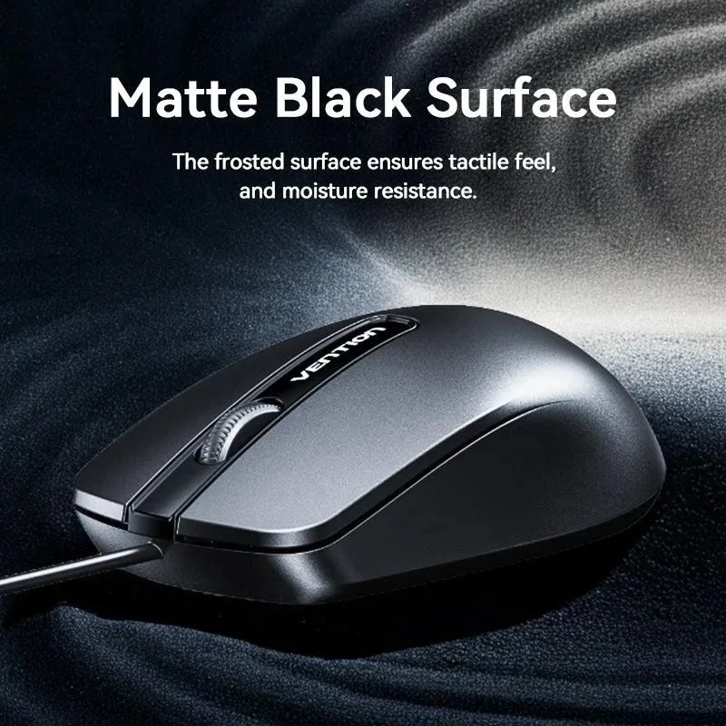 Mouse usb optical black-ktabg vention