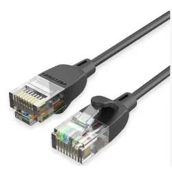 Patch cable cat.6a utp-1m black ibibf vention