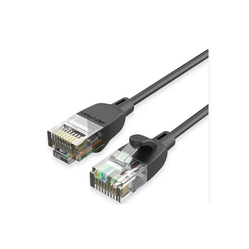 Patch cable cat.6a utp-1m black ibibf vention