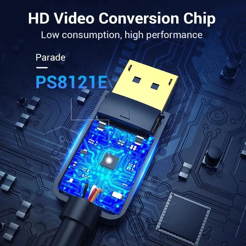 Cable dp to dvi 2m-hafbh vention