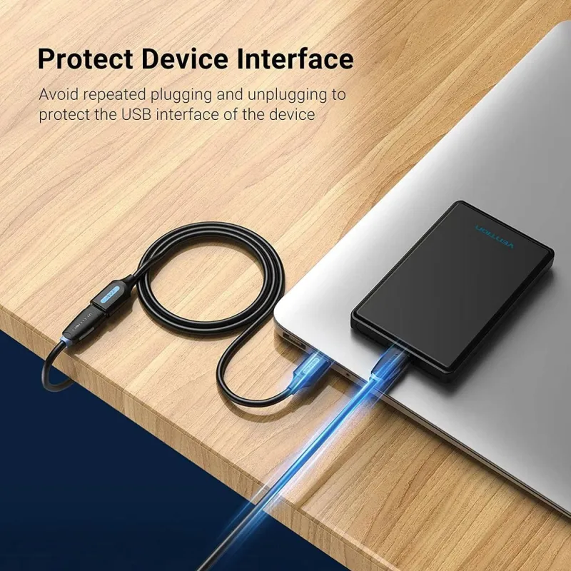 Cable usb3.0 male to female-1m black cbhbf vention