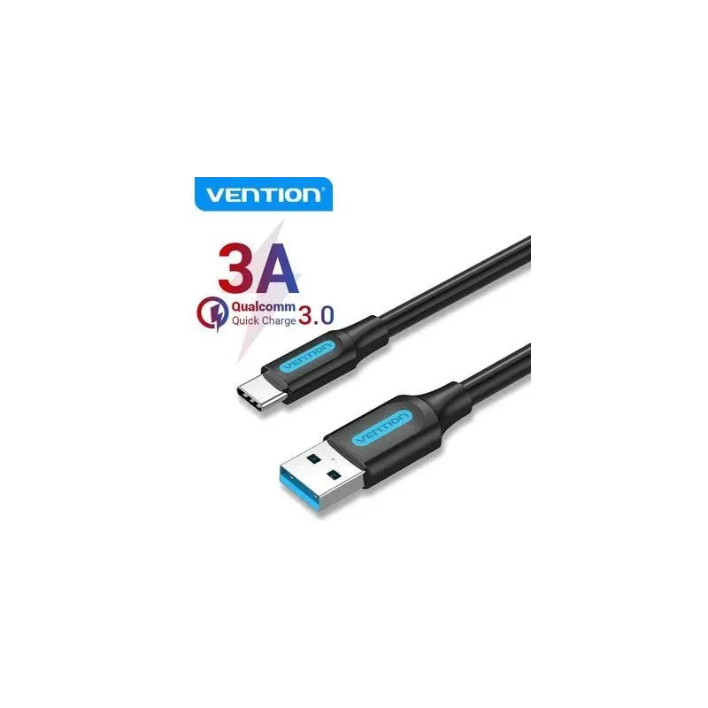 Cable usb3.0 to usb-c male-2m black cozbh vention