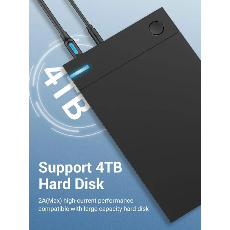 Cable usb3.0 male to male-3m black coobi vention
